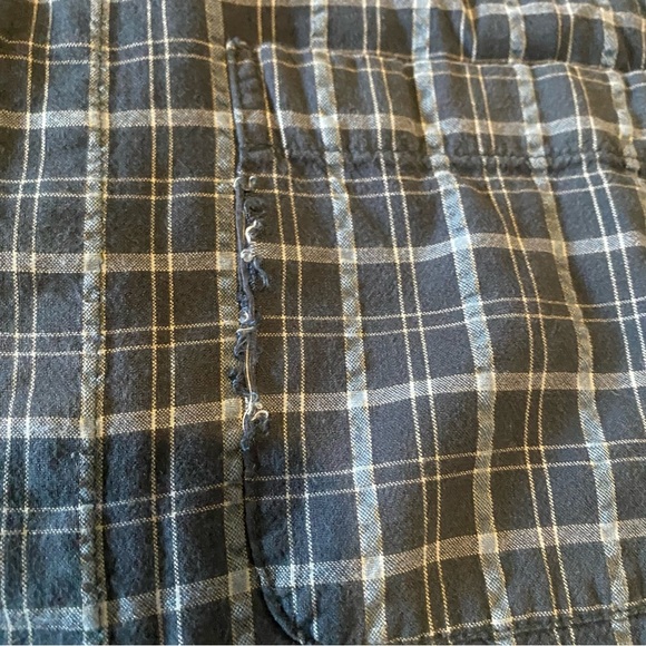 Vintage Alphanumeric button down long sleeve plaid shirt - Picture 10 of 11